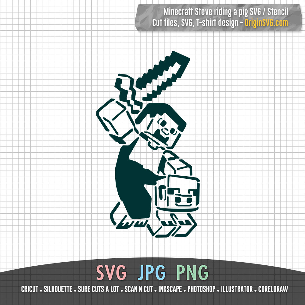 Detail Minecraft Steve Silhouette Nomer 8