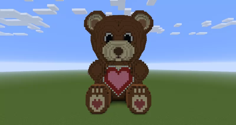 Detail Minecraft Valentines Bear Nomer 4