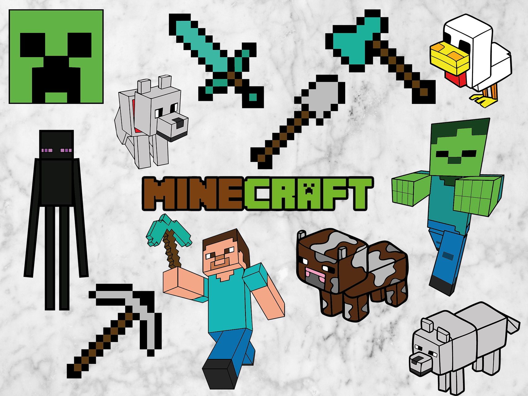 Detail Minecraft Vector Images Nomer 36