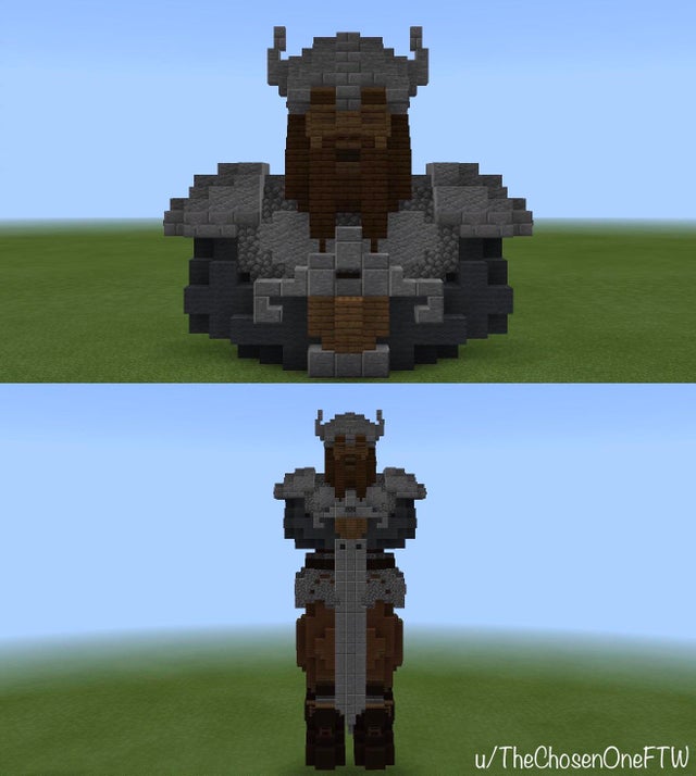 Detail Minecraft Viking Statue Nomer 2