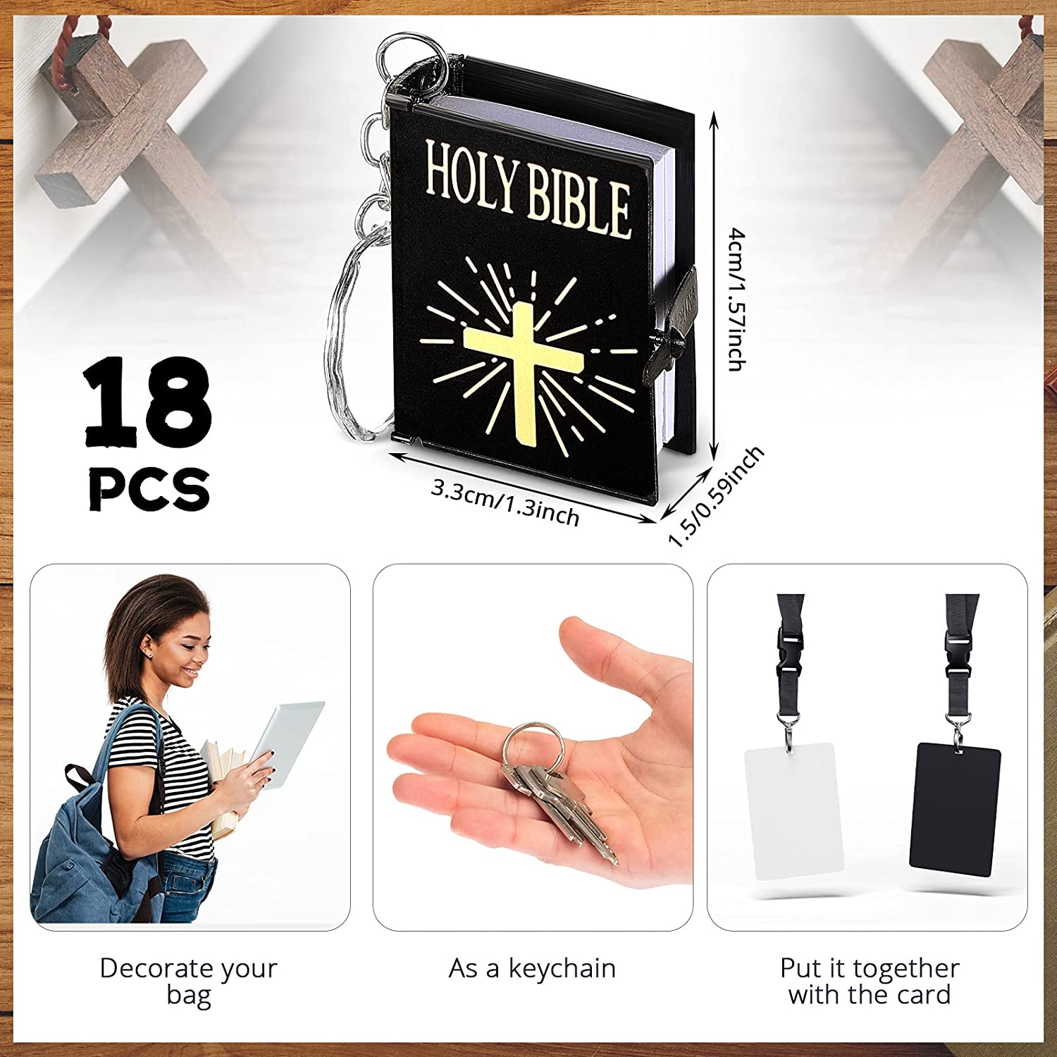 Detail Mini Bible Keychain Nomer 42