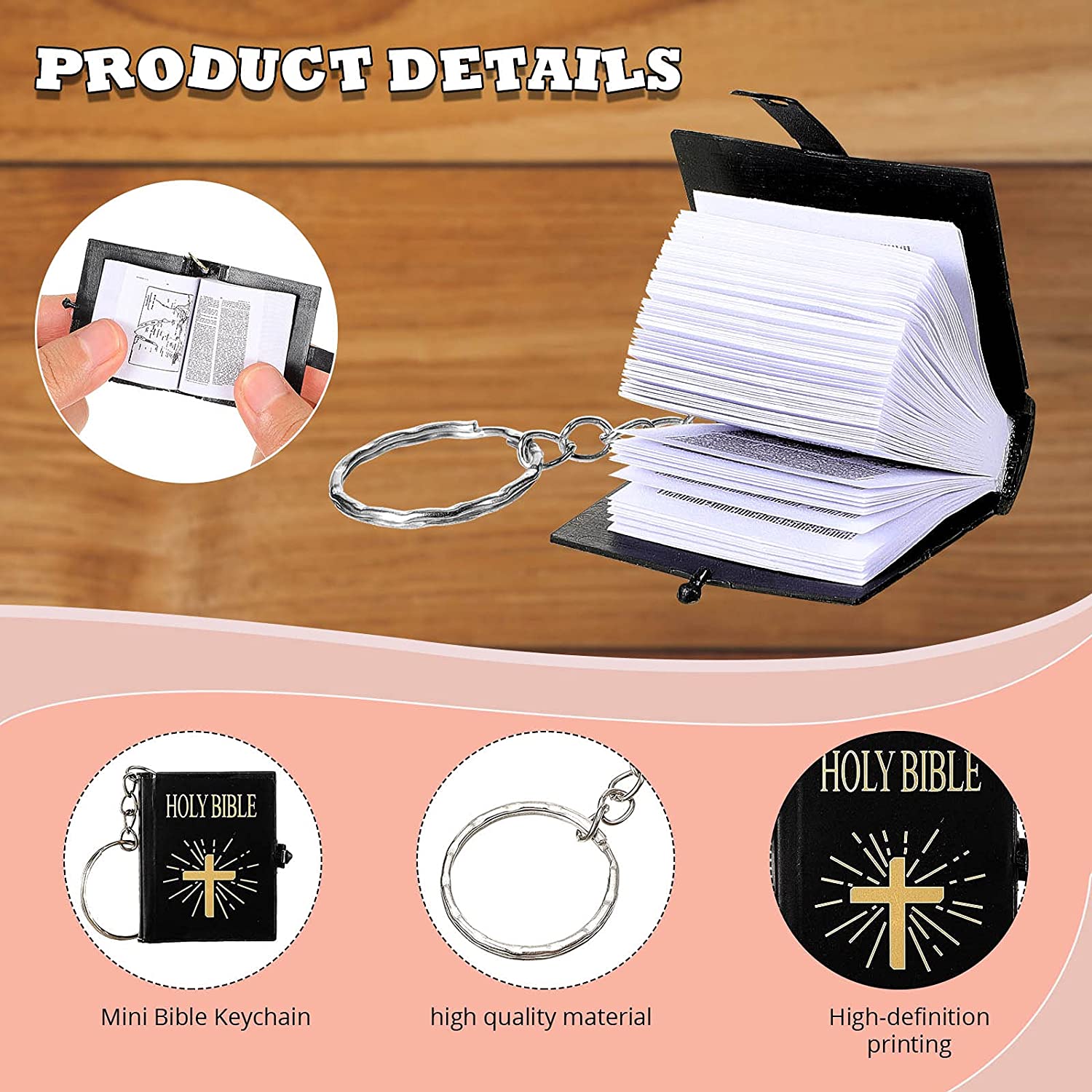 Detail Mini Bible Keychain Nomer 50