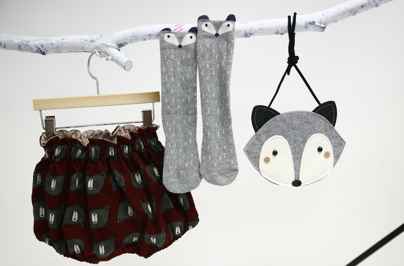 Detail Mini Dressing Raccoon Socks Nomer 32
