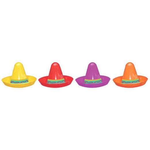 Detail Mini Plastic Sombrero Hats Nomer 6