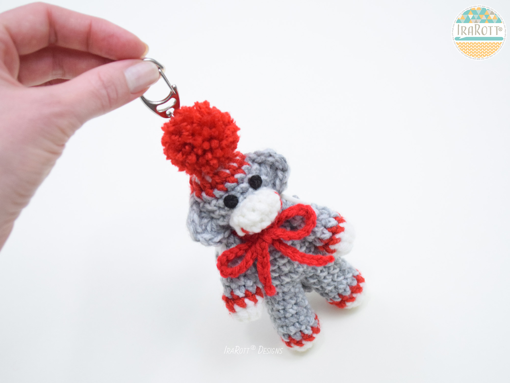 Detail Mini Sock Monkey Keychain Nomer 12