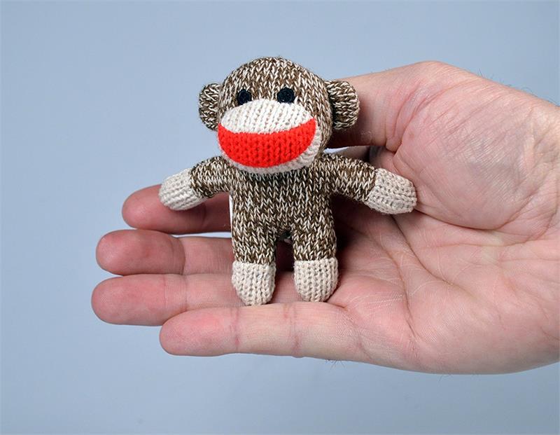 Detail Mini Sock Monkey Keychain Nomer 48