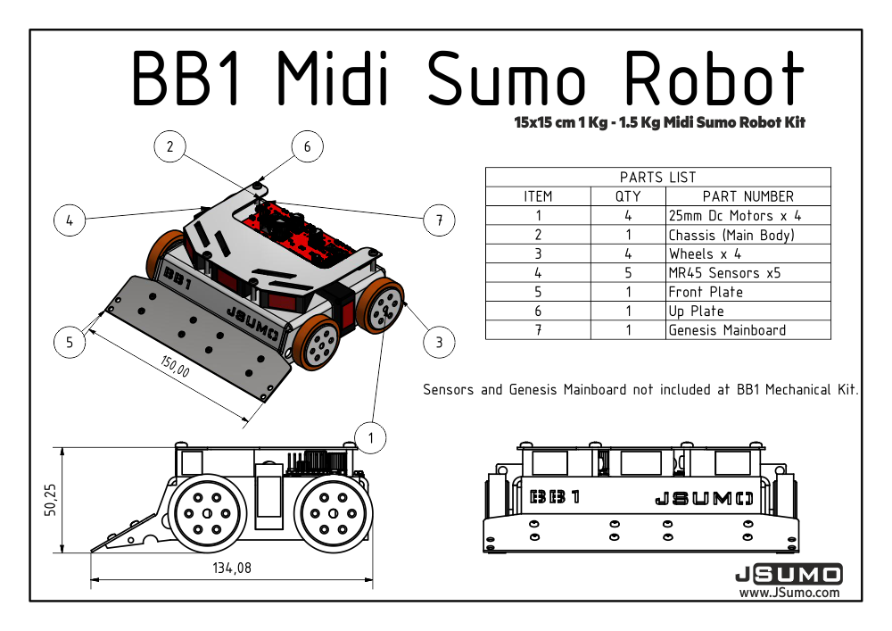 Detail Mini Sumo Robot Kit Nomer 45