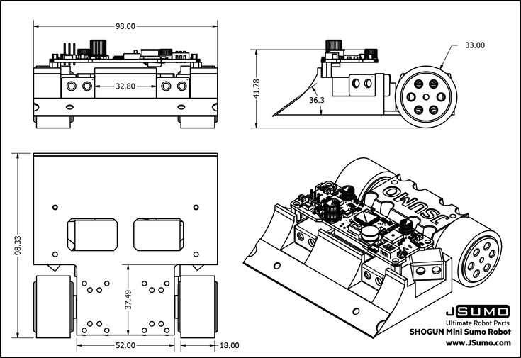 Detail Mini Sumo Robot Kit Nomer 53