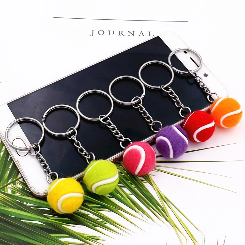 Detail Mini Tennis Ball Keychain Nomer 39