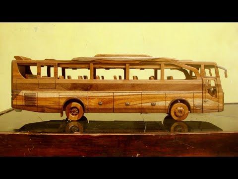 Detail Miniatur Bus Kayu Nomer 2