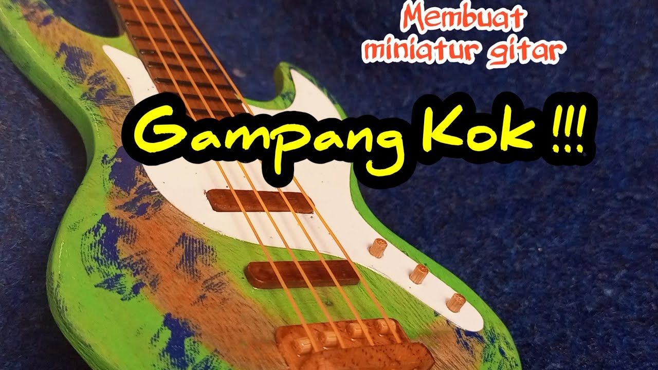 Detail Miniatur Gitar Dari Kayu Nomer 34