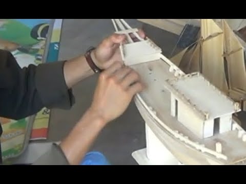 Detail Miniatur Kapal Dari Kayu Sederhana Nomer 4