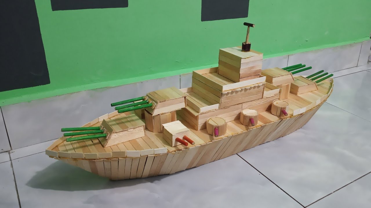 Detail Miniatur Kapal Dari Kayu Sederhana Nomer 10