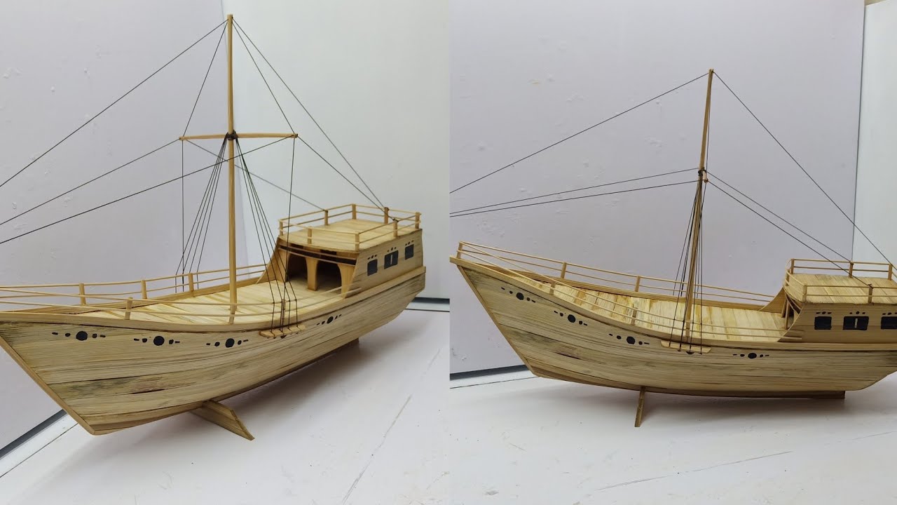 Detail Miniatur Kapal Layar Dari Bambu Nomer 15