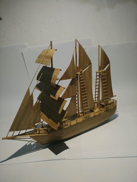 Detail Miniatur Kapal Layar Dari Bambu Nomer 52