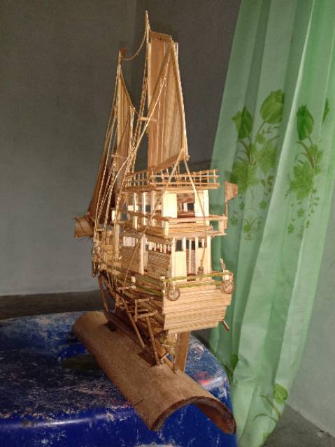 Detail Miniatur Kapal Layar Dari Bambu Nomer 55