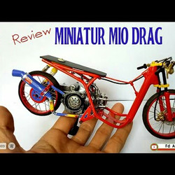 Detail Miniatur Motor Drag Race Nomer 21