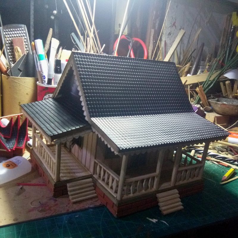 Detail Miniatur Rumah Adat Dari Stik Nomer 57