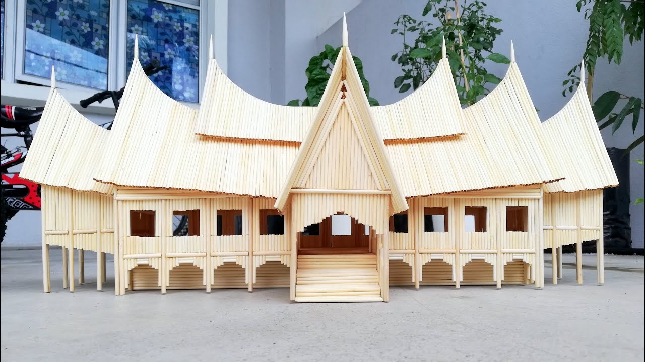 Miniatur Rumah Adat Minangkabau - KibrisPDR