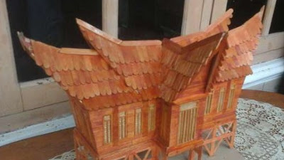 Detail Miniatur Rumah Adat Minangkabau Nomer 23