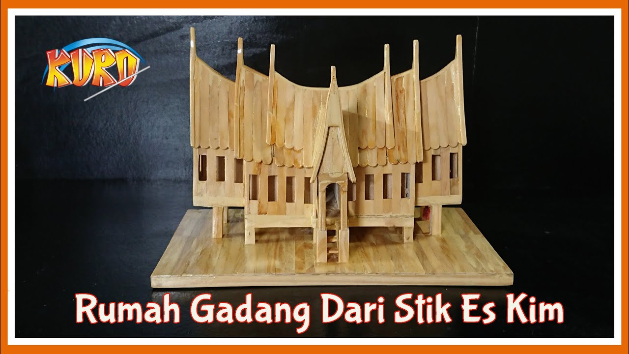 Detail Miniatur Rumah Adat Minangkabau Nomer 7