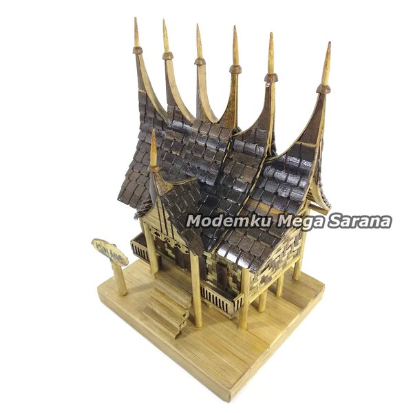 Detail Miniatur Rumah Adat Minangkabau Nomer 10