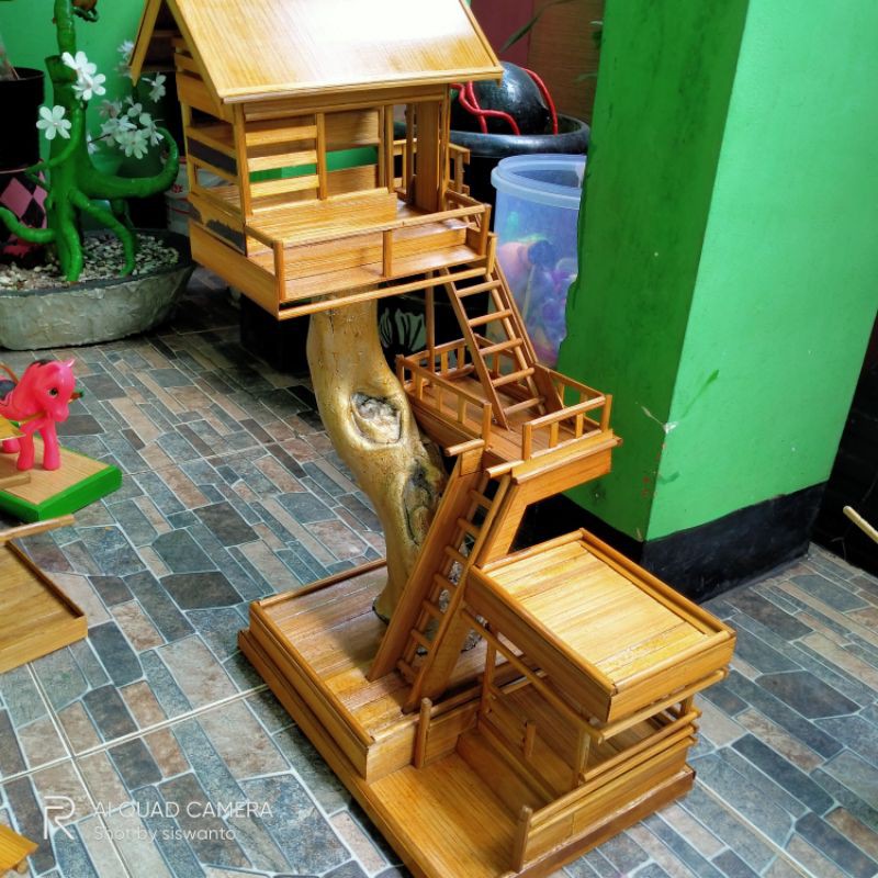 Detail Miniatur Rumah Bambu Nomer 20