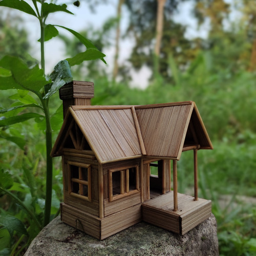 Detail Miniatur Rumah Bambu Nomer 4
