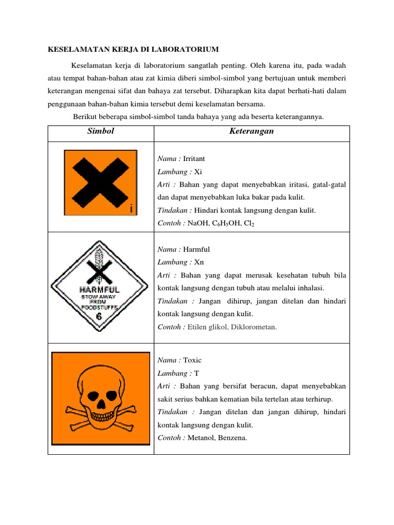 Detail Lambang Keselamatan Kerja Di Laboratorium Nomer 35