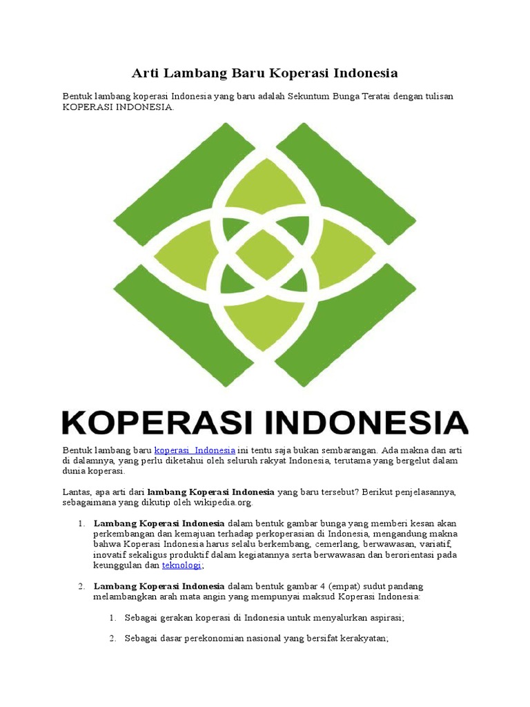 Detail Lambang Koperasi Indonesia Yang Baru Nomer 13
