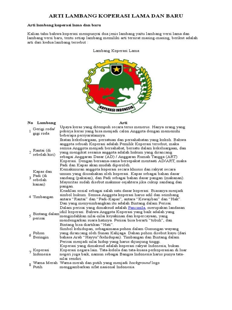 Detail Lambang Koperasi Yang Lama Nomer 20