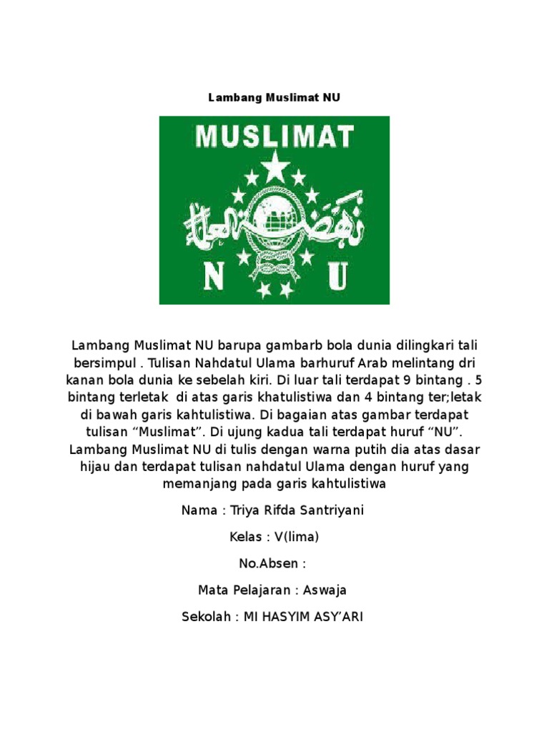 Detail Lambang Muslimat Nomer 31