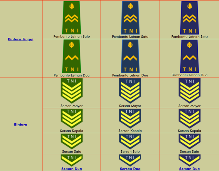 Detail Lambang Pangkat Tentara Nomer 16