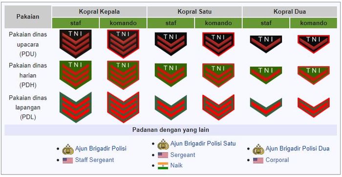 Detail Lambang Pangkat Tentara Nomer 10