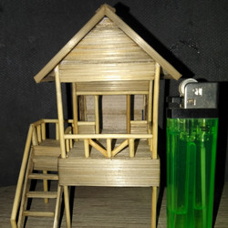 Download Miniatur Rumah Dari Bambu Sederhana Nomer 17