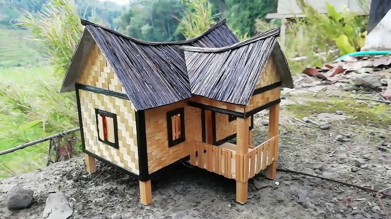 Detail Miniatur Rumah Dari Bambu Sederhana Nomer 27