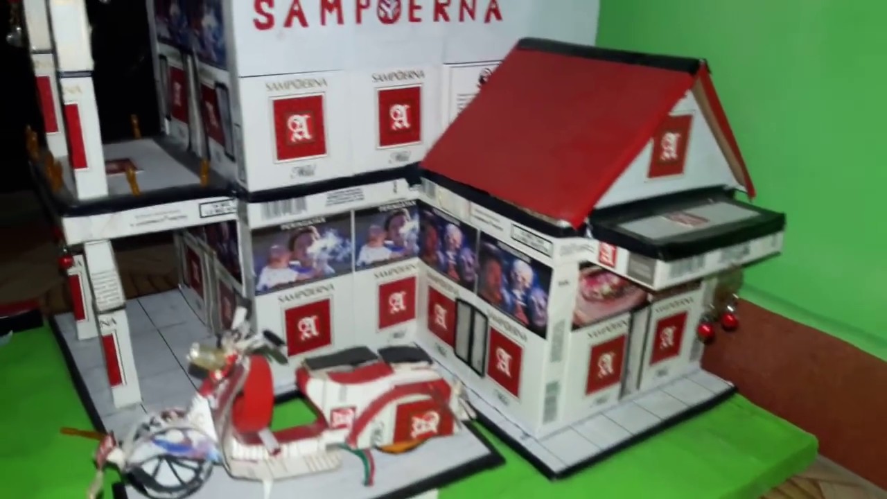 Miniatur Rumah Dari Bungkus Rokok - KibrisPDR