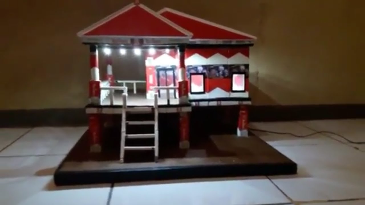 Detail Miniatur Rumah Dari Bungkus Rokok Nomer 2