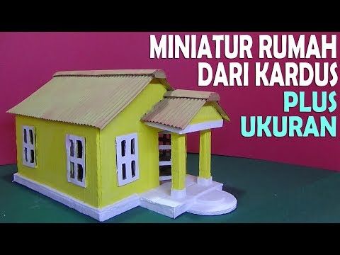 Detail Miniatur Rumah Dari Kardus Yg Mudah Nomer 28