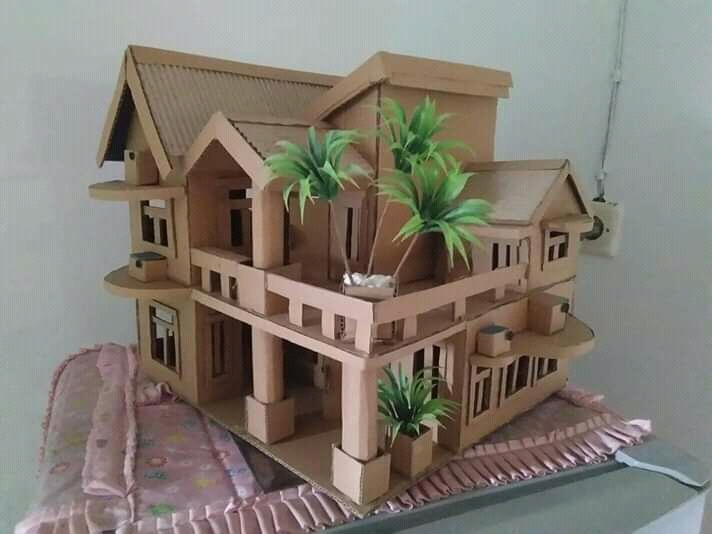 Detail Miniatur Rumah Dari Kardus Yg Mudah Nomer 32