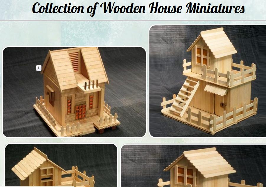 Detail Miniatur Rumah Dari Kayu Nomer 14