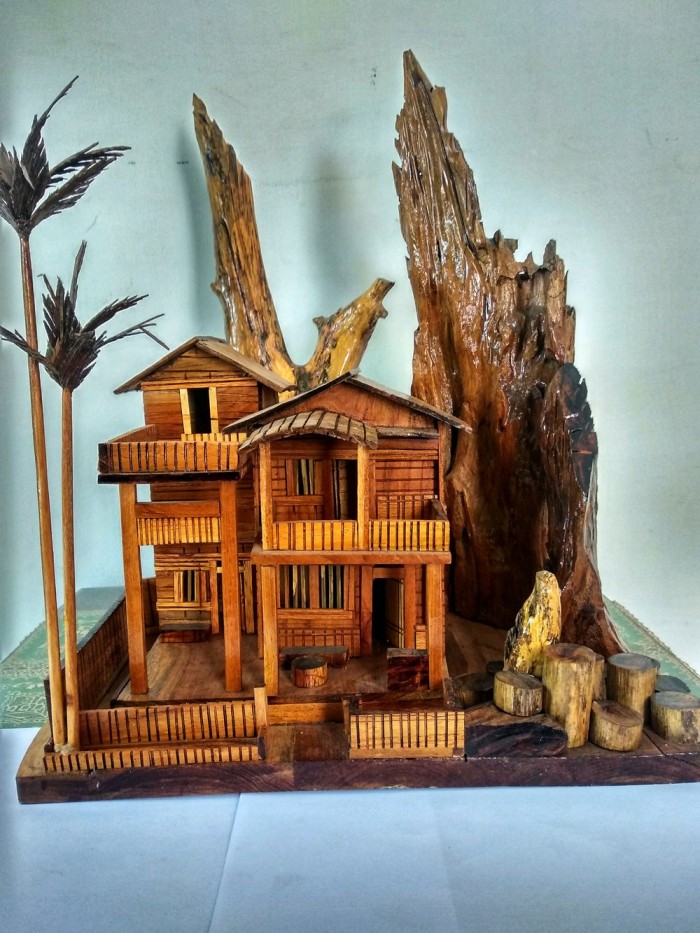 Detail Miniatur Rumah Dari Ranting Pohon Nomer 12