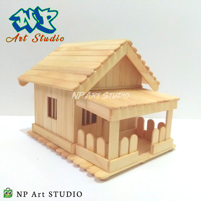 Detail Miniatur Rumah Dari Stik Nomer 14