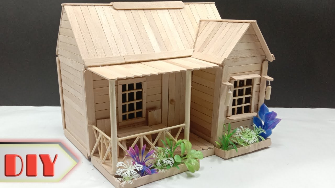 Detail Miniatur Rumah Dari Stik Nomer 16