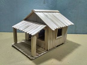 Detail Miniatur Rumah Dari Stik Nomer 30