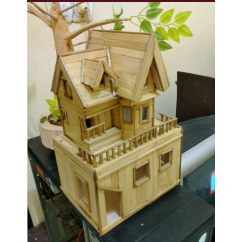 Detail Miniatur Rumah Dari Stik Nomer 49