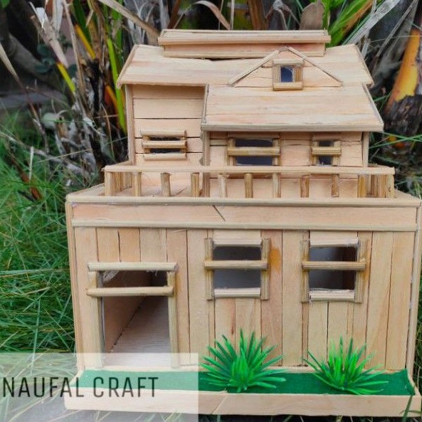 Detail Miniatur Rumah Dari Stik Es Nomer 11