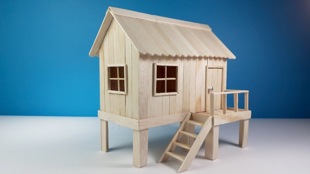 Detail Miniatur Rumah Dari Stik Es Krim Yang Mudah Nomer 10