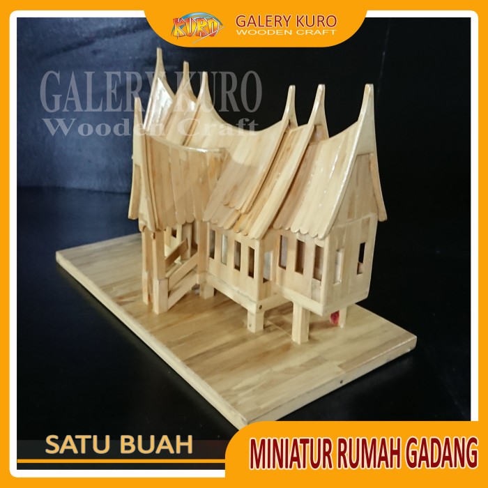 Detail Miniatur Rumah Minang Nomer 11