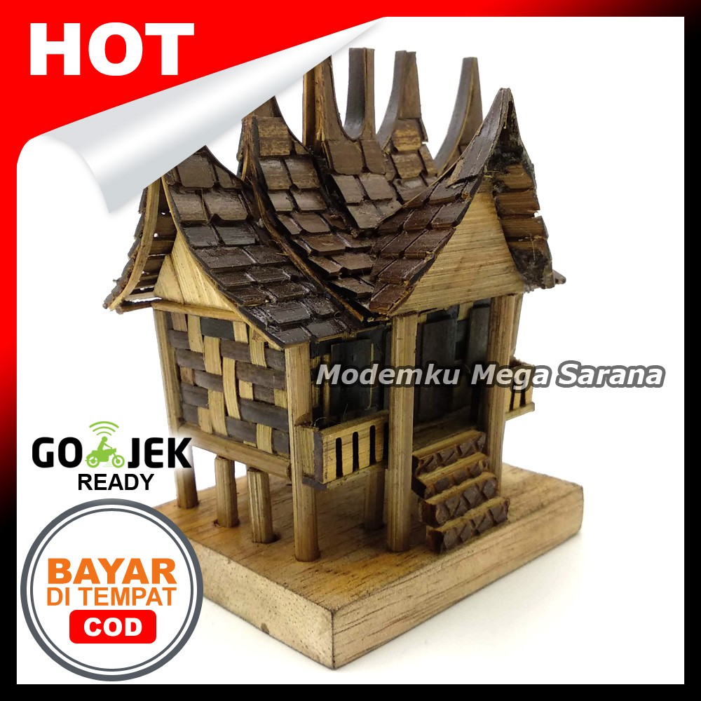 Detail Miniatur Rumah Minang Nomer 56